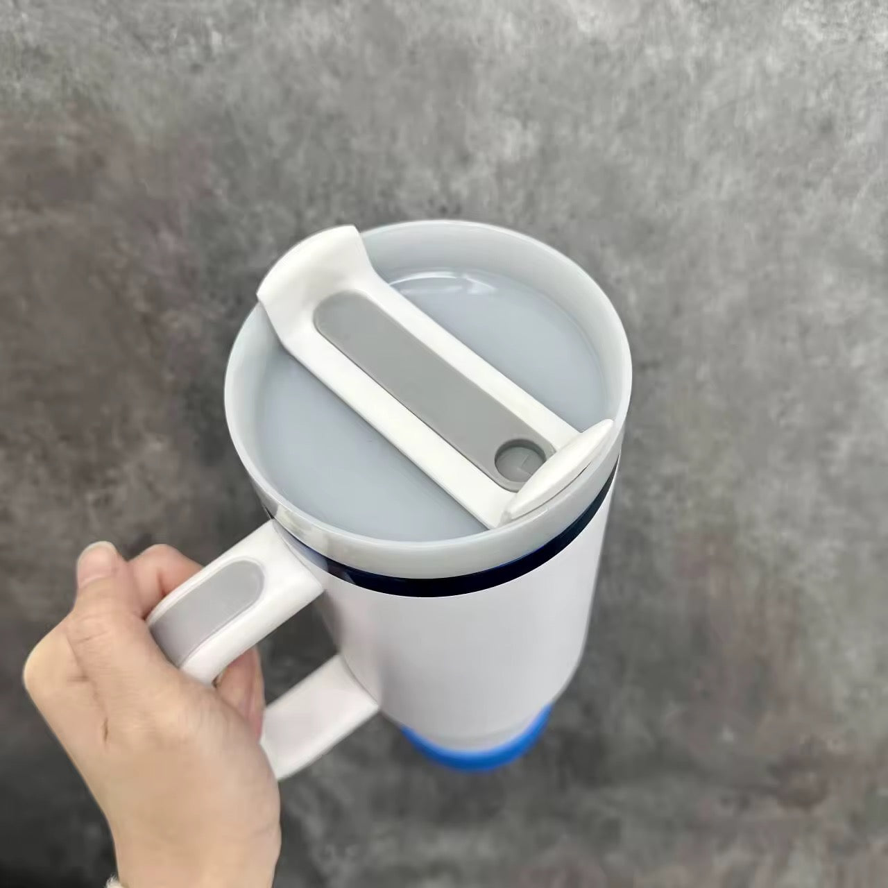 40 oz Double Walled Vacuum Insulated Stainless Steel- Blue Plated