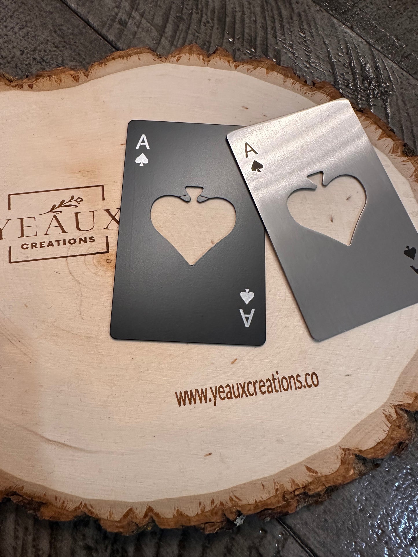 CUSTOM ACE OF SPADE BOTTLE OPENER