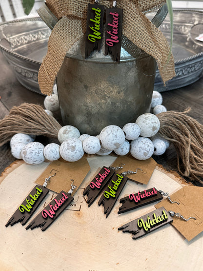 WICKED WOOD EARRINGS