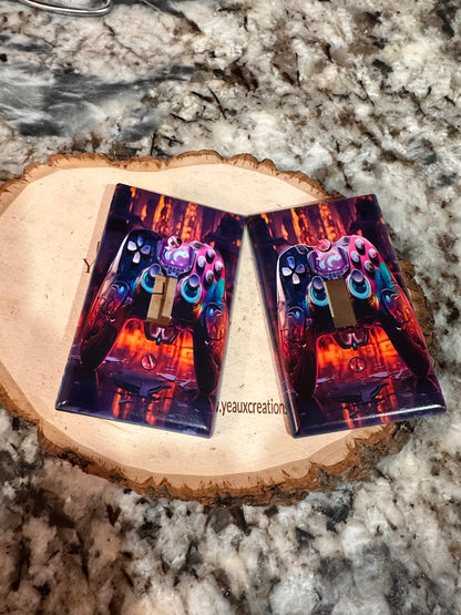 GAMER-STANDARD SINGLE LIGHT SWITCH PLATE