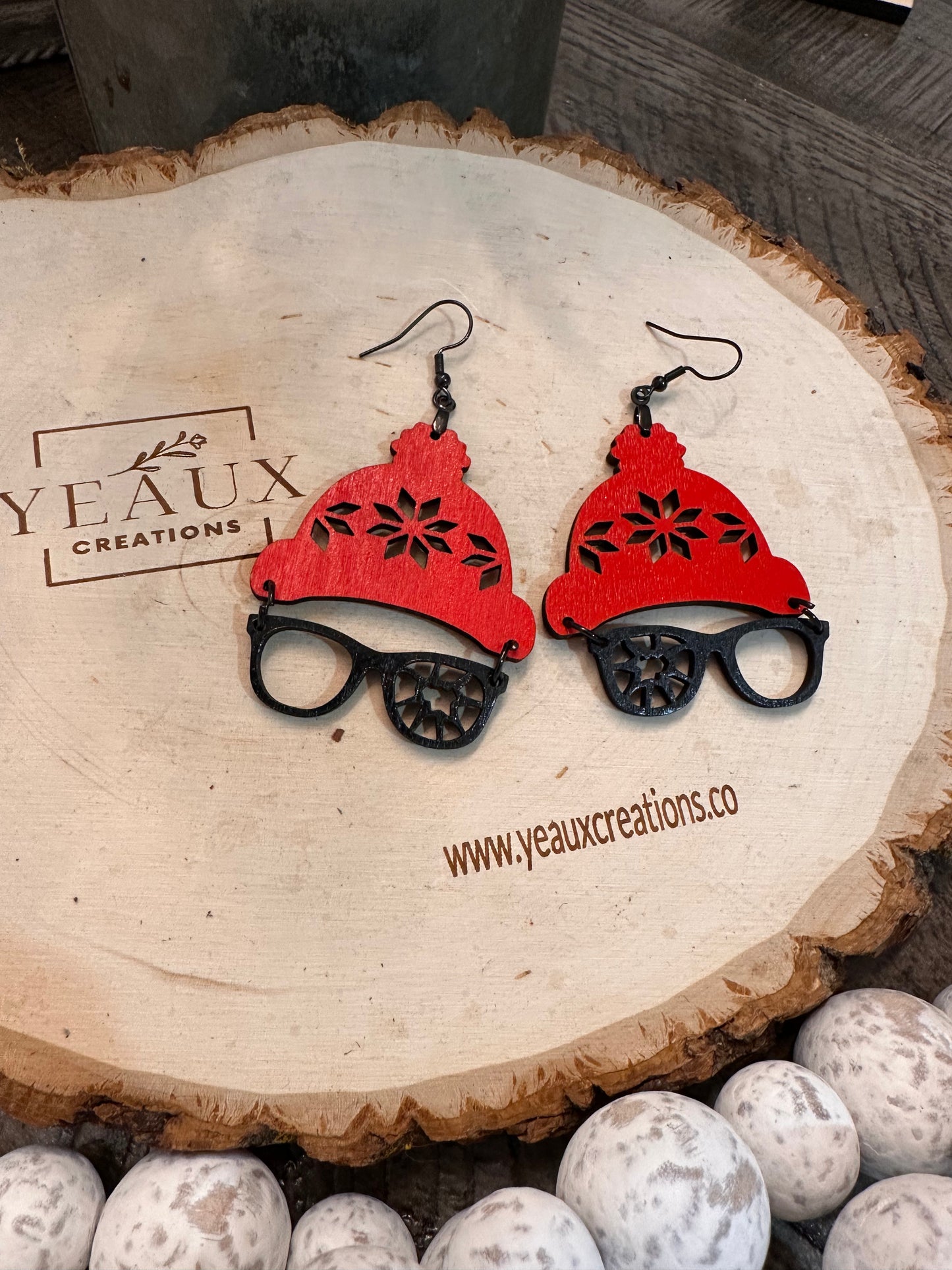 A CHRISTMAS STORY WOOD EARRINGS