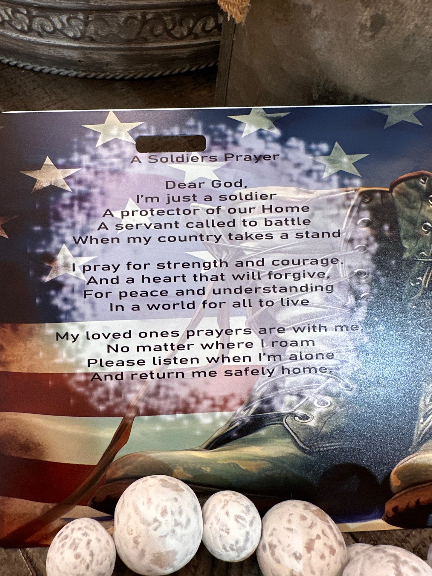 A SOLDIER’S PRAYER-LICENSE PLATE