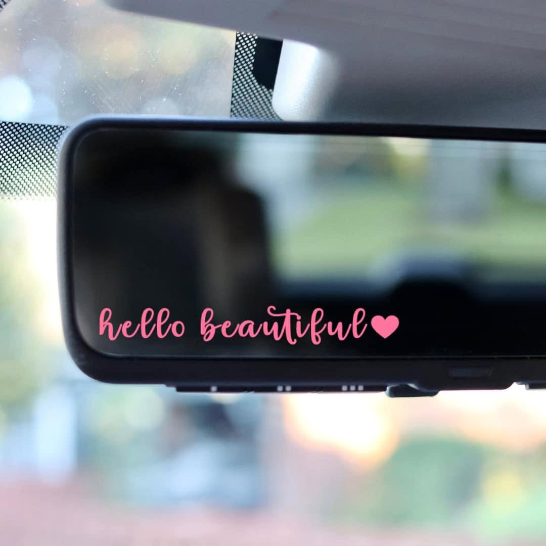 Rear View Mirror Decals