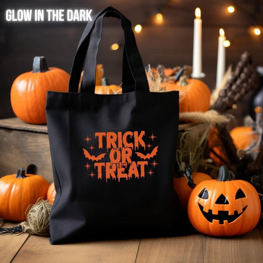 Single Color Screen Print- Glow in The Dark Trick or Treat