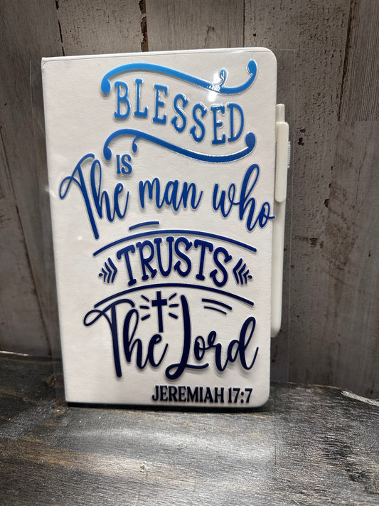 Journal Cover UV DTF- BLESSED IS THE MAN (FRONT AND BACK)