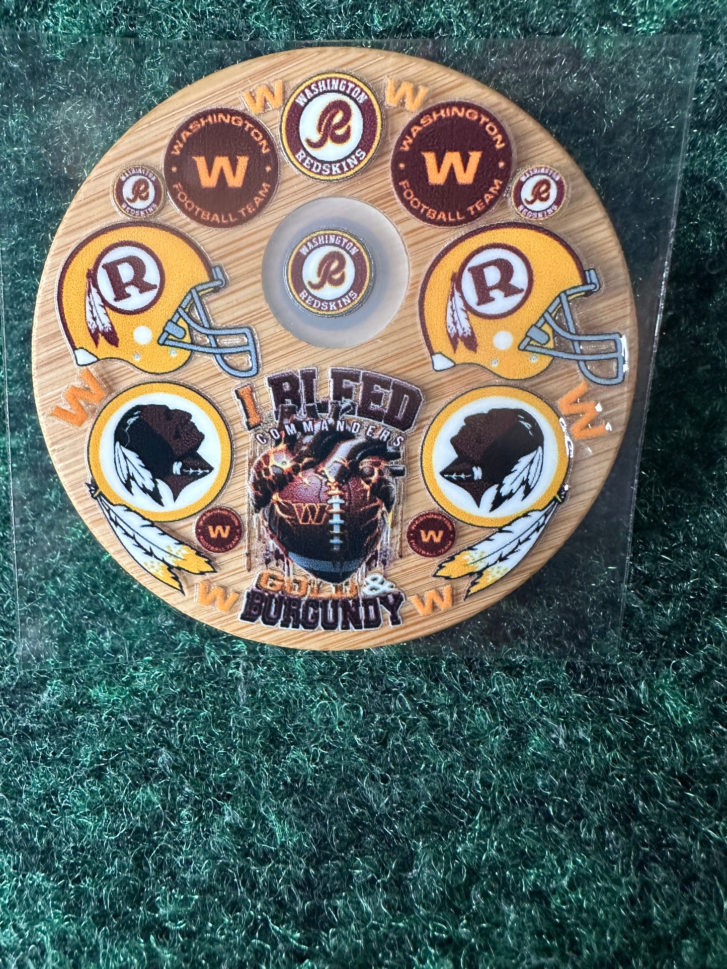 16 0z UV DTF DOUBLE SIDED Cup Wrap with Matching Lid Decal - SPORTS TEAMS (PICK TEAM)