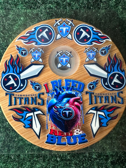 16 0z UV DTF DOUBLE SIDED Cup Wrap with Matching Lid Decal - SPORTS TEAMS (PICK TEAM)