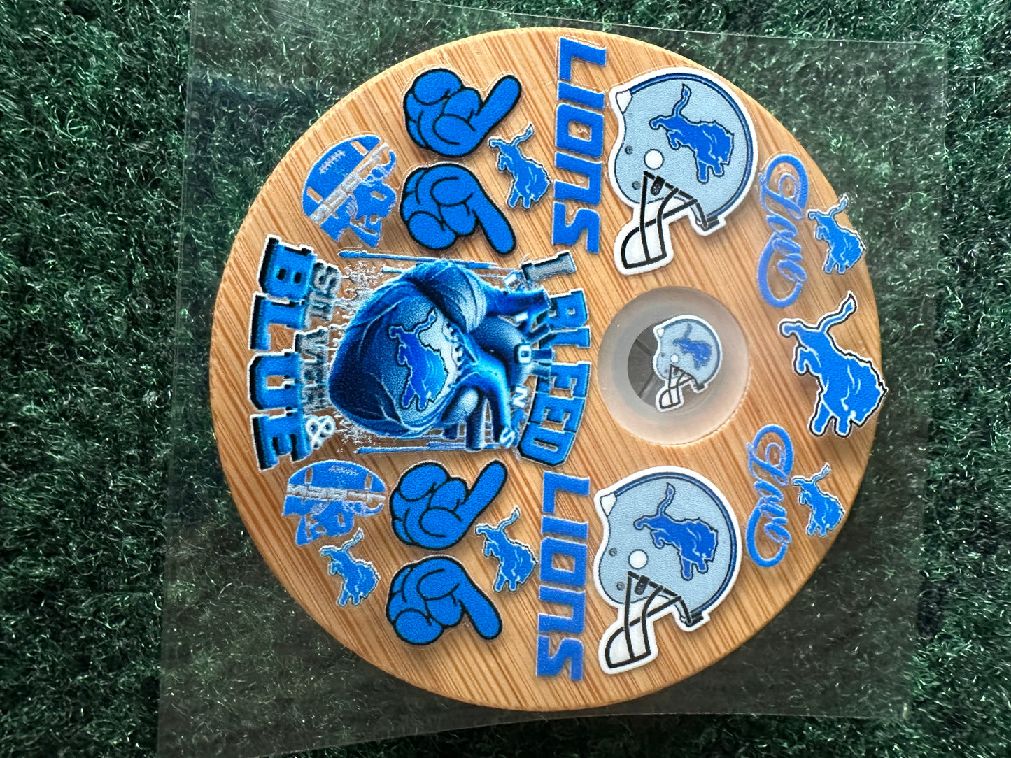 16 0z UV DTF DOUBLE SIDED Cup Wrap with Matching Lid Decal - SPORTS TEAMS (PICK TEAM)