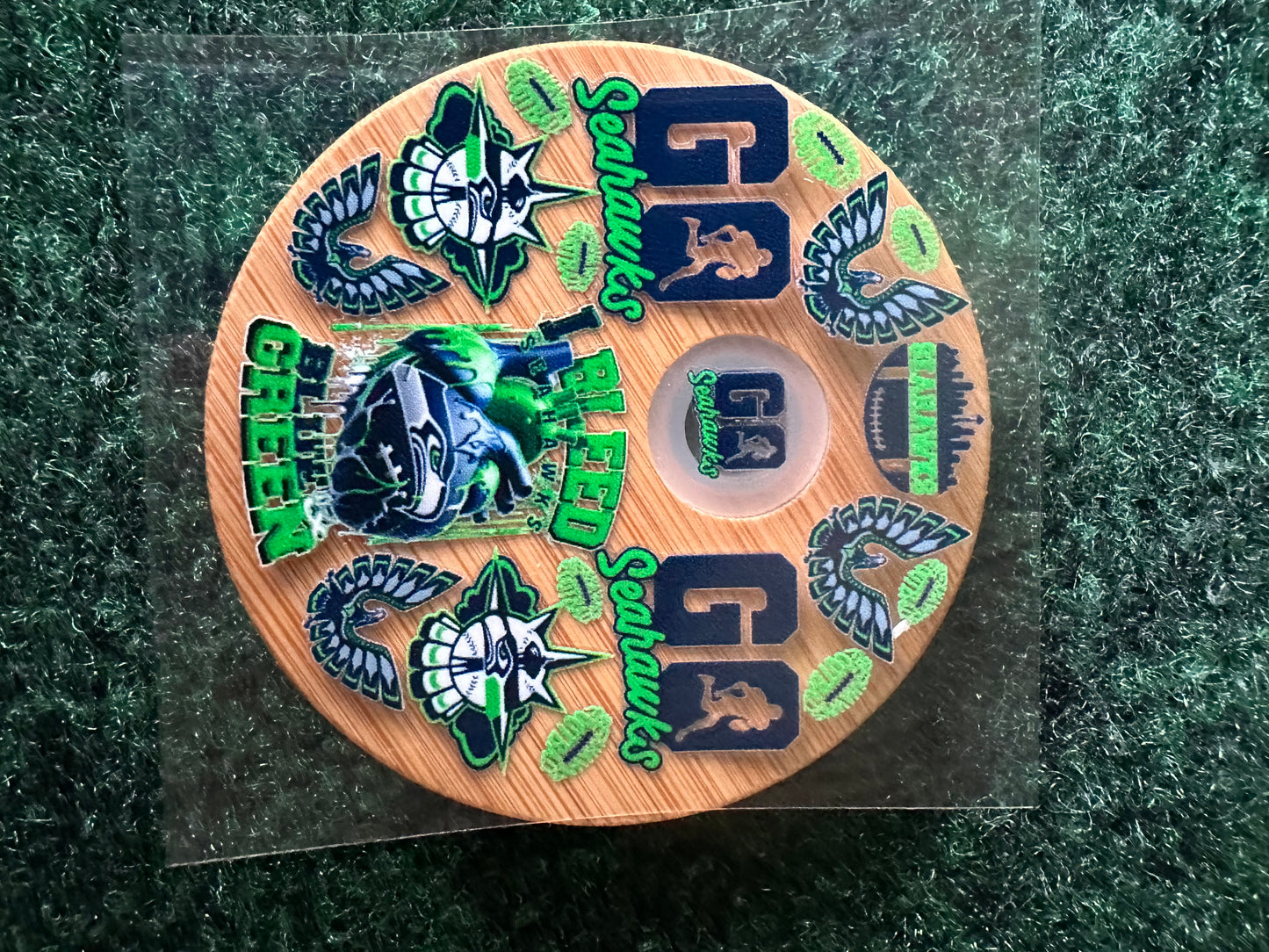 16 0z UV DTF DOUBLE SIDED Cup Wrap with Matching Lid Decal - SPORTS TEAMS (PICK TEAM)