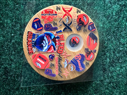 16 0z UV DTF DOUBLE SIDED Cup Wrap with Matching Lid Decal - SPORTS TEAMS (PICK TEAM)