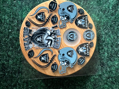 16 0z UV DTF DOUBLE SIDED Cup Wrap with Matching Lid Decal - SPORTS TEAMS (PICK TEAM)