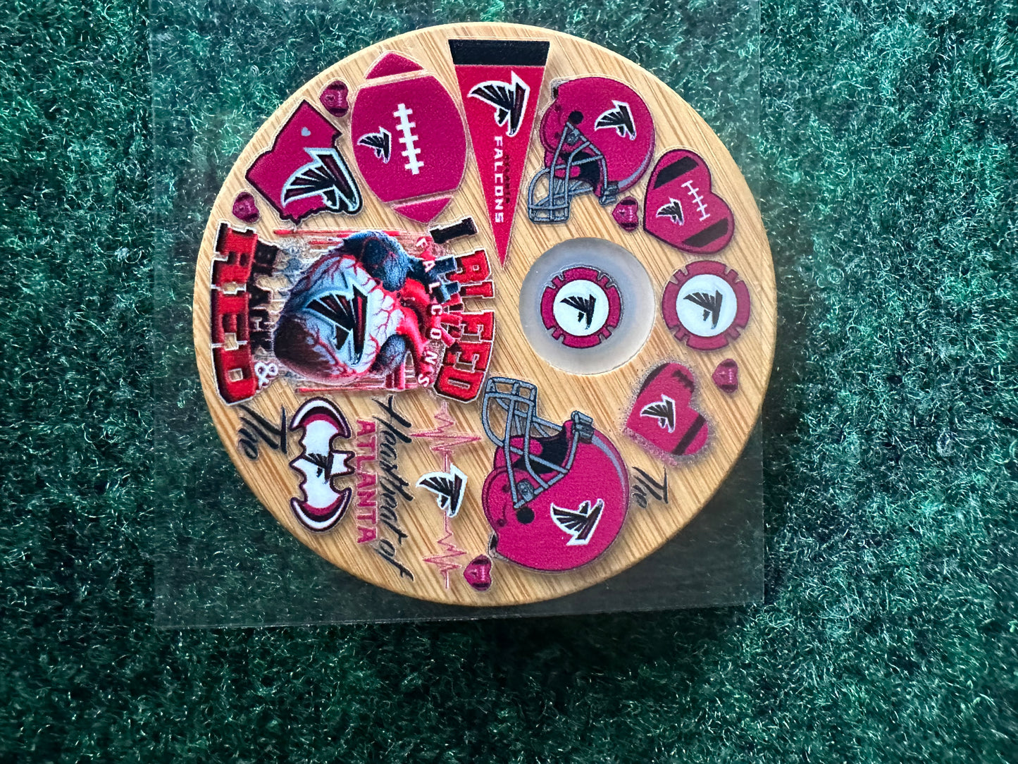 16 0z UV DTF DOUBLE SIDED Cup Wrap with Matching Lid Decal - SPORTS TEAMS (PICK TEAM)