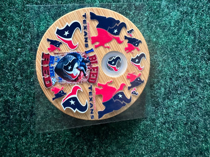 16 0z UV DTF DOUBLE SIDED Cup Wrap with Matching Lid Decal - SPORTS TEAMS (PICK TEAM)