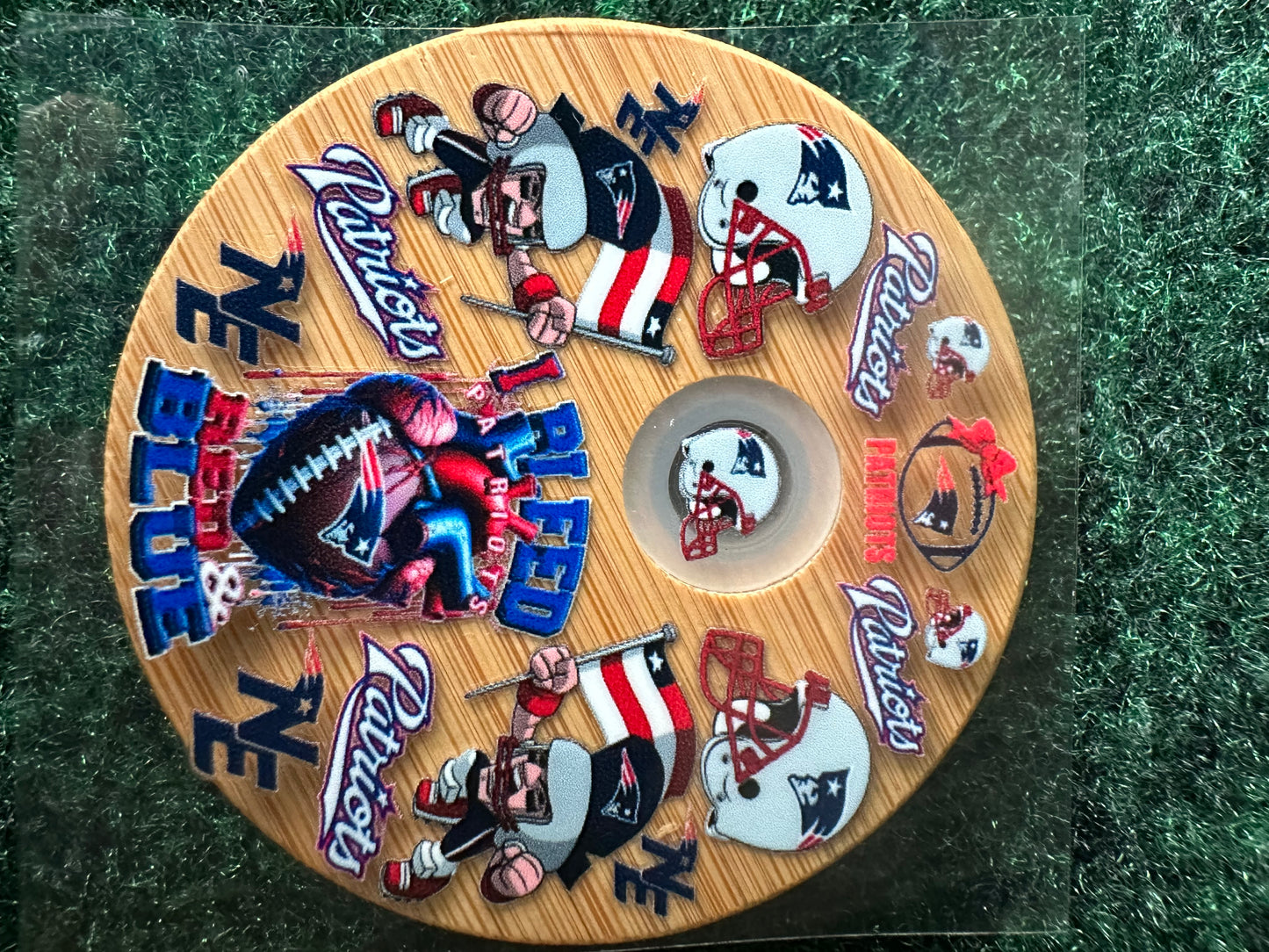 16 0z UV DTF DOUBLE SIDED Cup Wrap with Matching Lid Decal - SPORTS TEAMS (PICK TEAM)