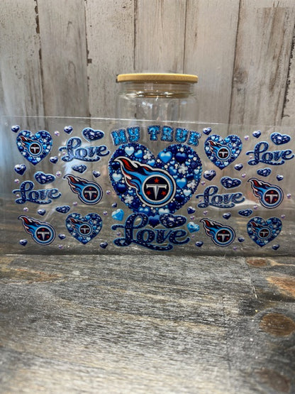 16 0z UV DTF DOUBLE SIDED Cup Wrap -LOVE FEMALE SPORTS TEAMS  (PICK TEAM)