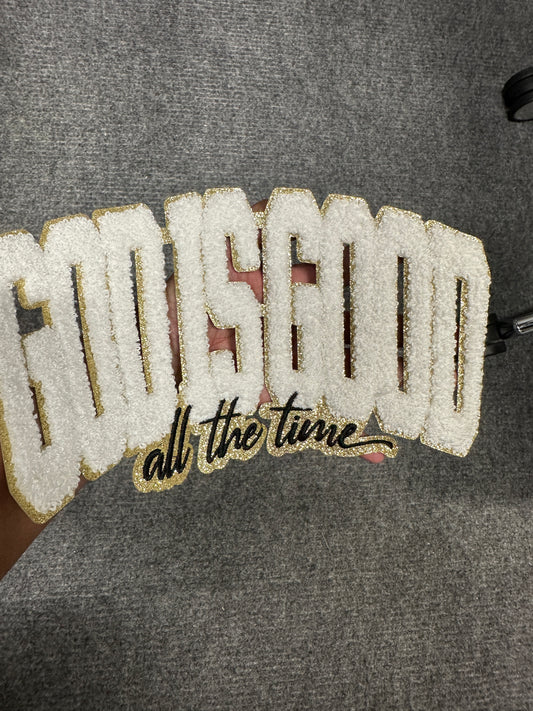 Chenille Patch- GOD IS GOOD