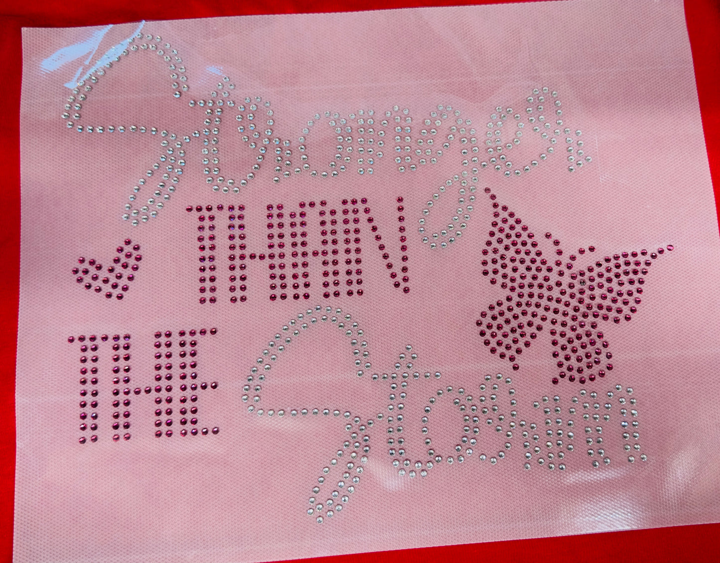 Rhinestone Transfer- STRONGER THAN THE STORM