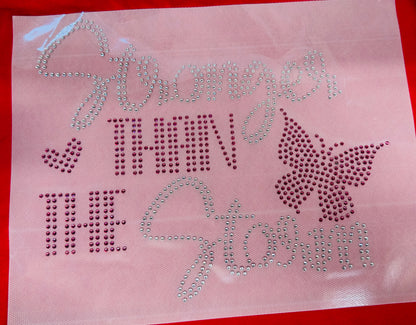 Rhinestone Transfer- STRONGER THAN THE STORM
