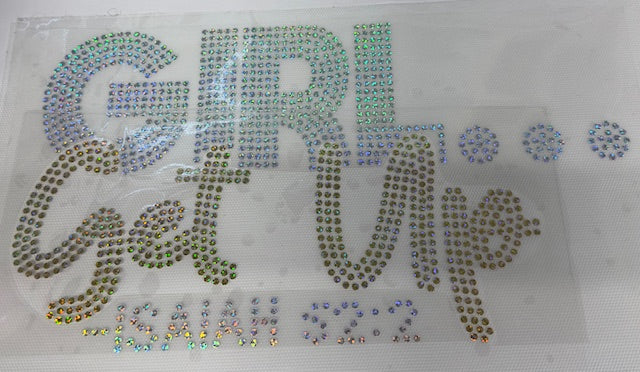 Spangle Transfer- GIRL...GET UP (HOLOGRAPHIC SILVER AND HOLOGRAPHIC GOLD)