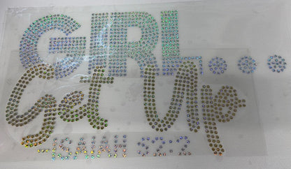 Spangle Transfer- GIRL...GET UP (HOLOGRAPHIC SILVER AND HOLOGRAPHIC GOLD)