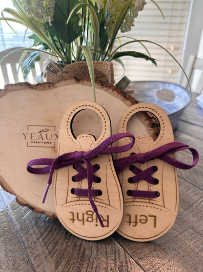 "LEARN TO TIE" LACING SHOE TOY