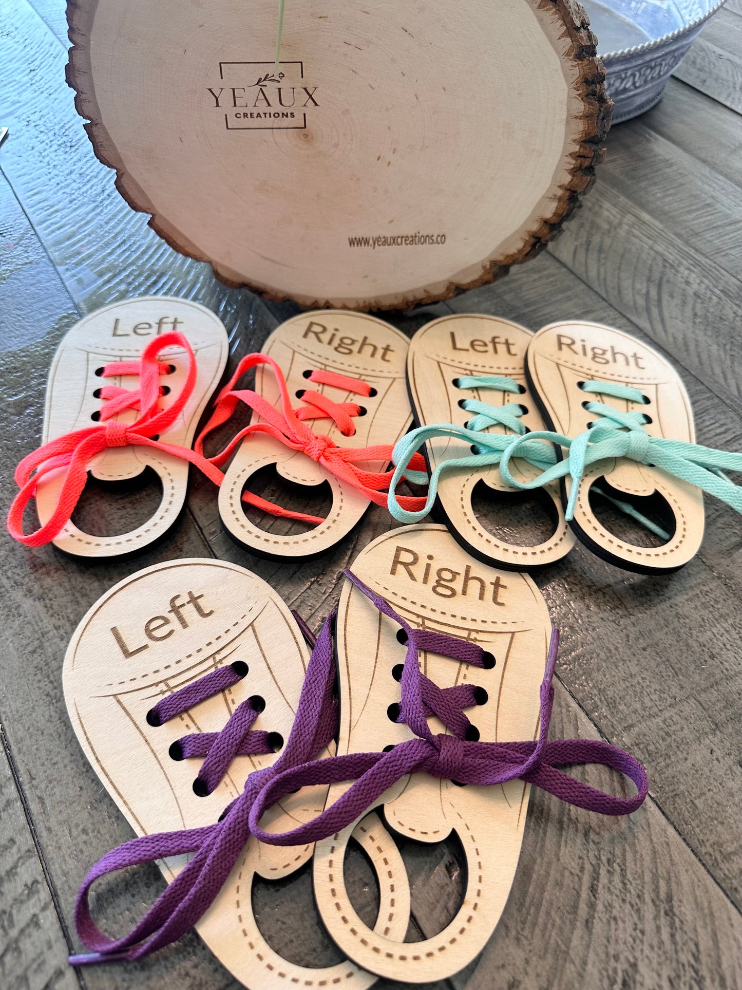 "LEARN TO TIE" LACING SHOE TOY