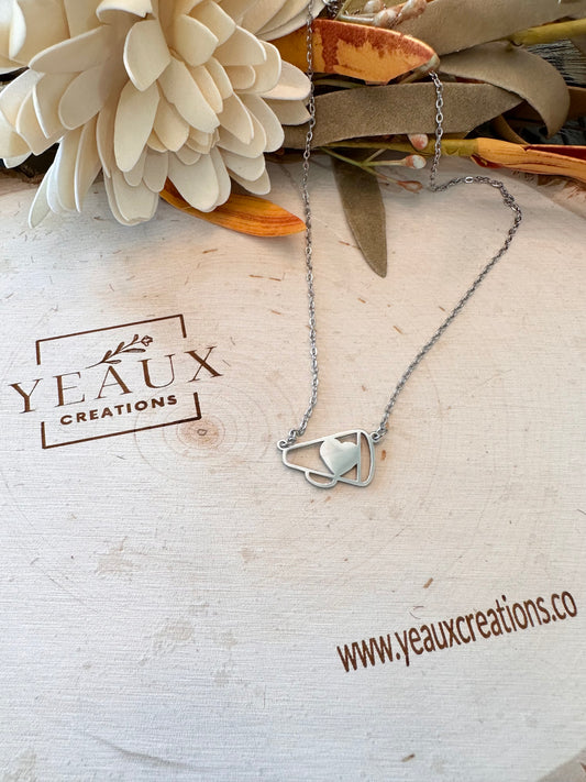 PERSONALIZED CHEER HORN (SMALL) NECKLACE