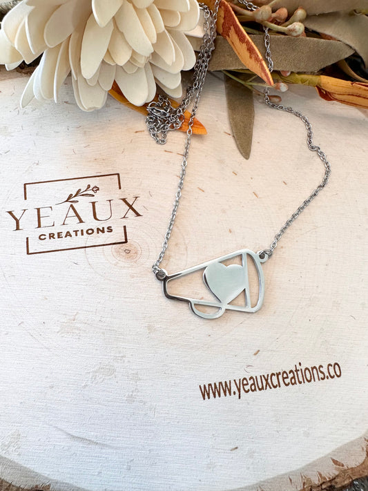 PERSONALIZED CHEER HORN (LARGE) NECKLACE