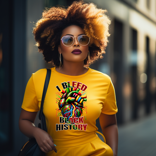 DTF Transfer- I BLEED BLACK HISTORY
