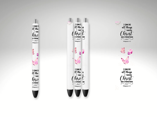 PEN WRAP - I CAN DO ALL THINGS THROUGH CHRIST