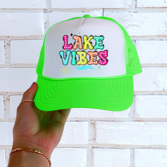 DTF HAT TRANSFER- LAKE VIBES
