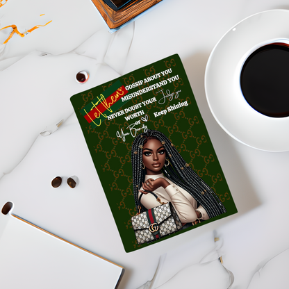 Journal Cover UV DTF- "NAOMI" GUCC INSPIRED JOURNAL COVER