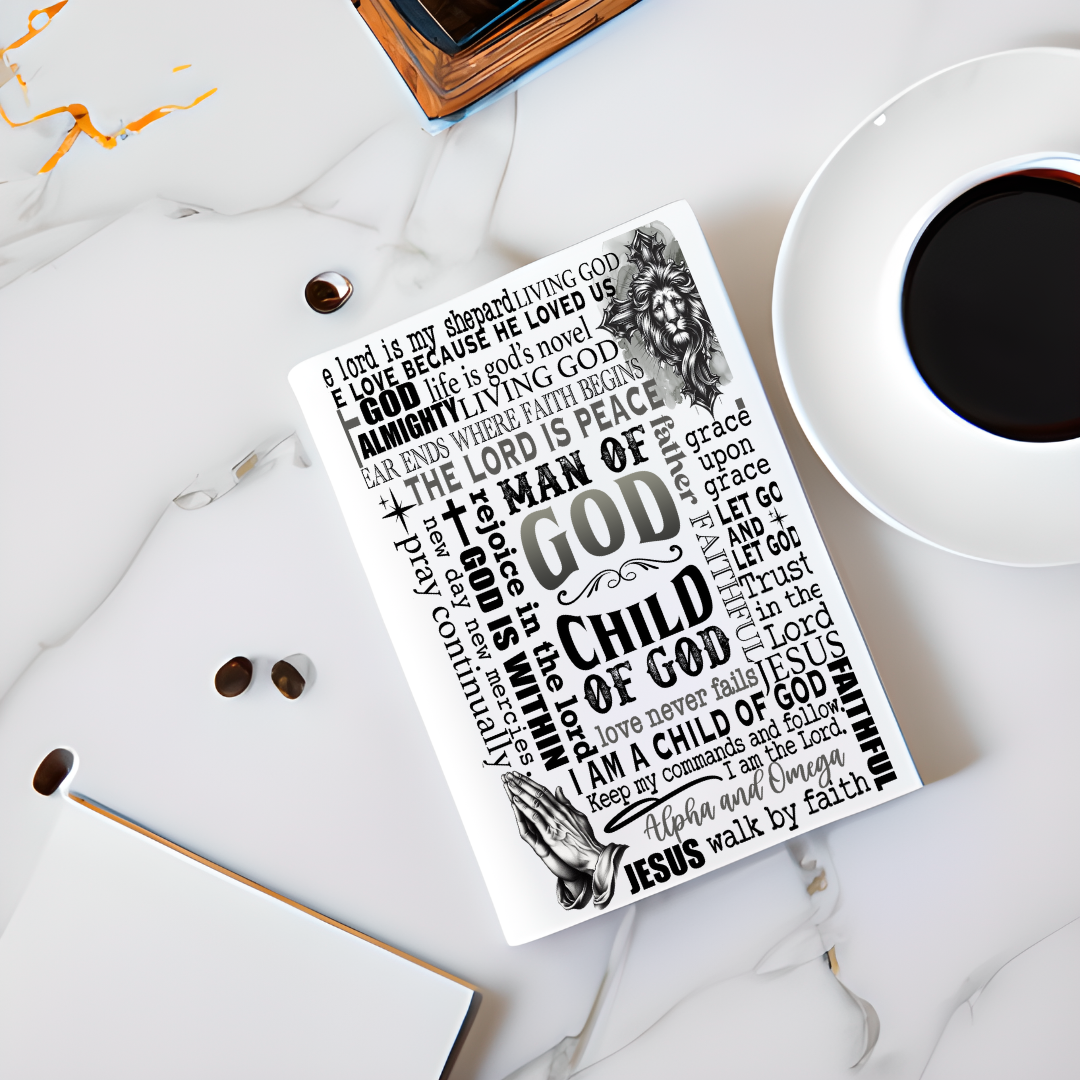 Journal Cover UV DTF- MAN OF GOD