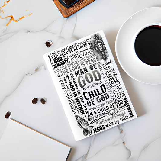 Journal Cover UV DTF- MAN OF GOD