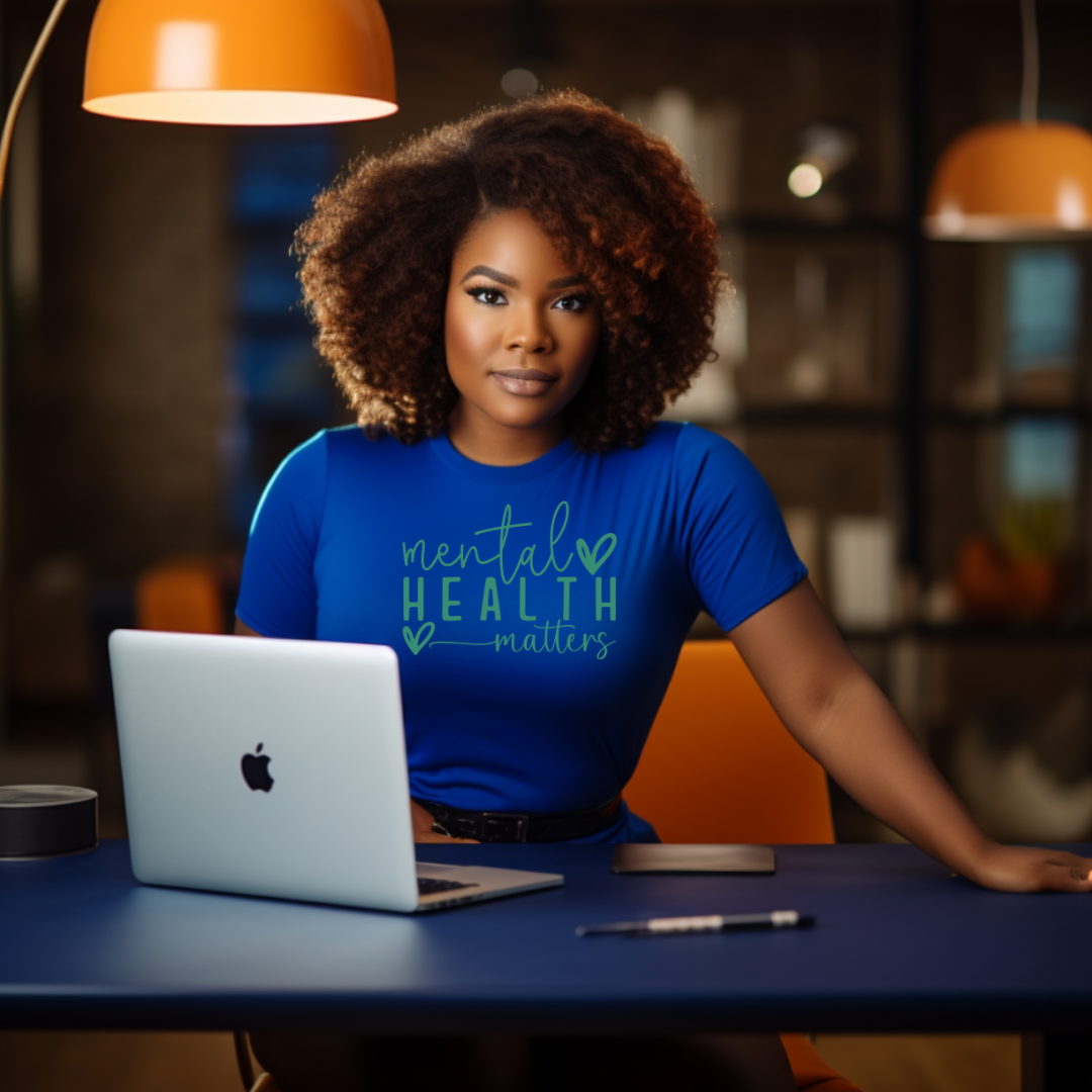 Single Color Screen Print - MENTAL HEALTH MATTERS