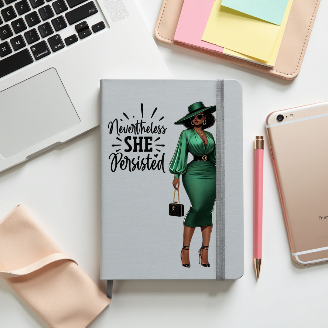 Journal Cover UV DTF- NEVERTHELESS SHE PERSISTED