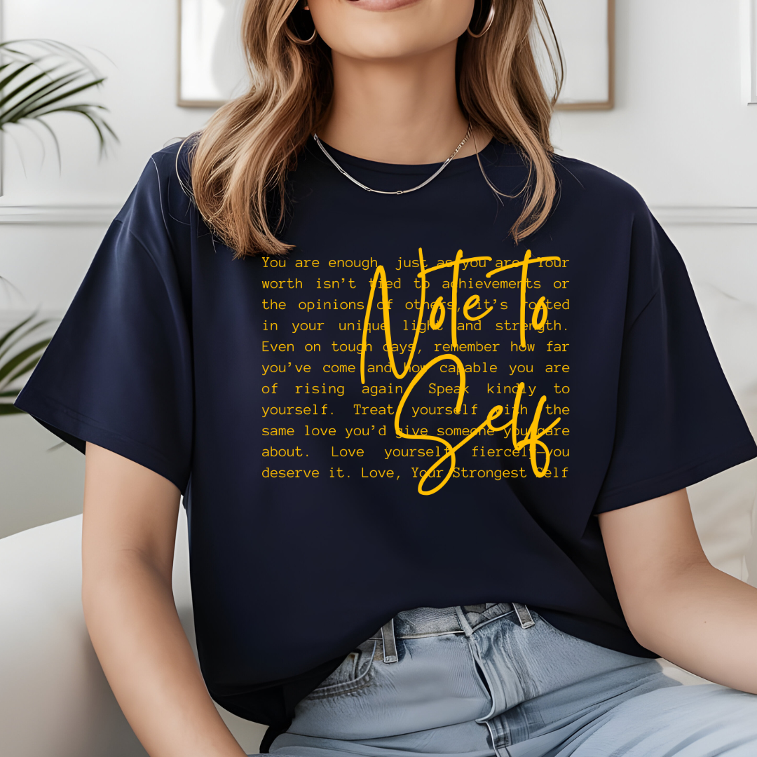 Single Color Screen Print- NOTE TO SELF