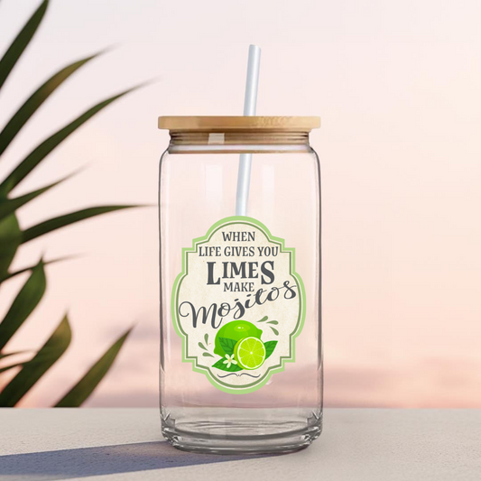 16 0z UV DTF Cup Decal- LIMEE MAKE MOJITOS