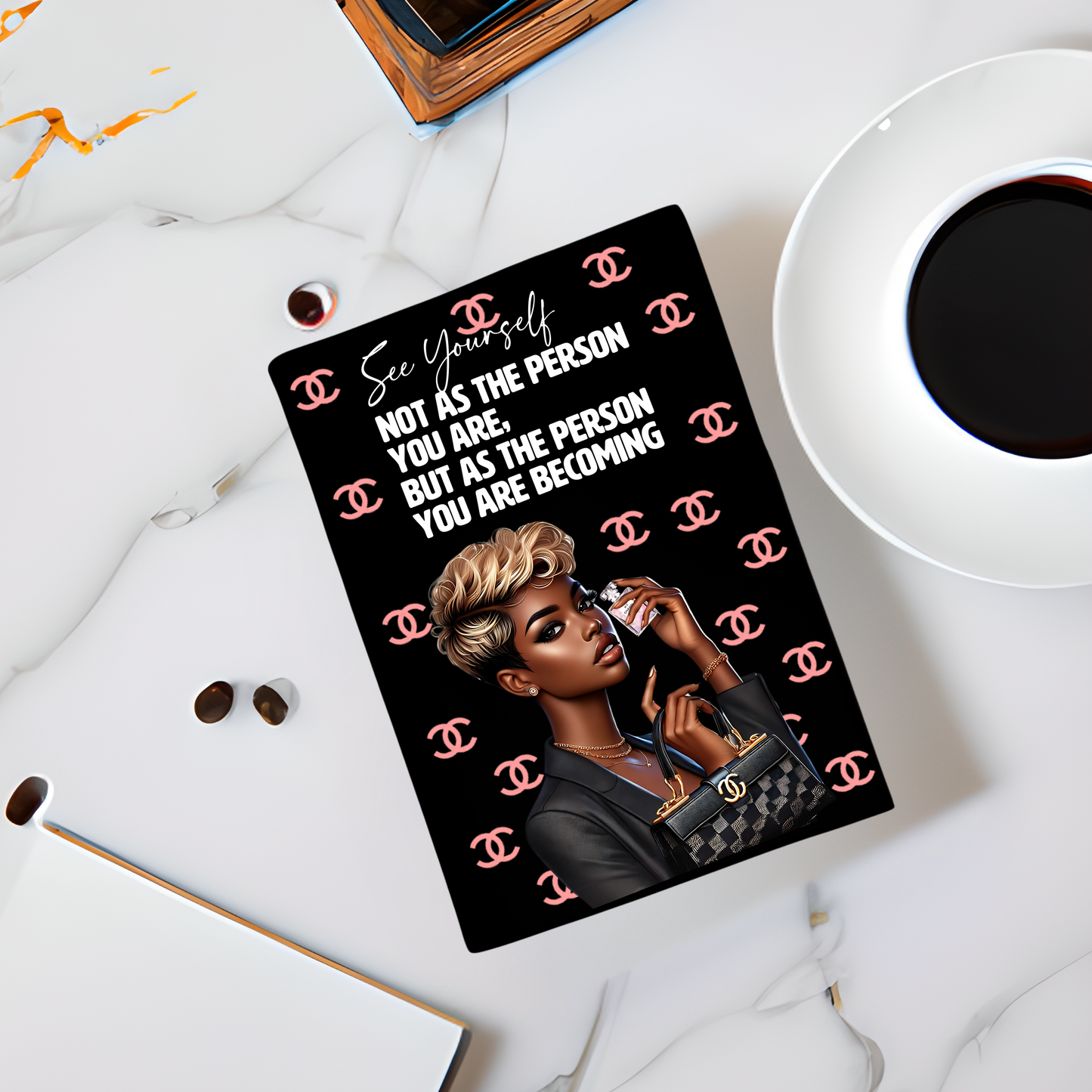 Journal Cover UV DTF- "SUMMER" CC INSPIRED JOURNAL COVER