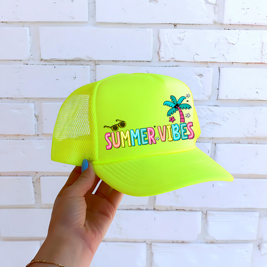 DTF HAT TRANSFER- SUMMER VIBES
