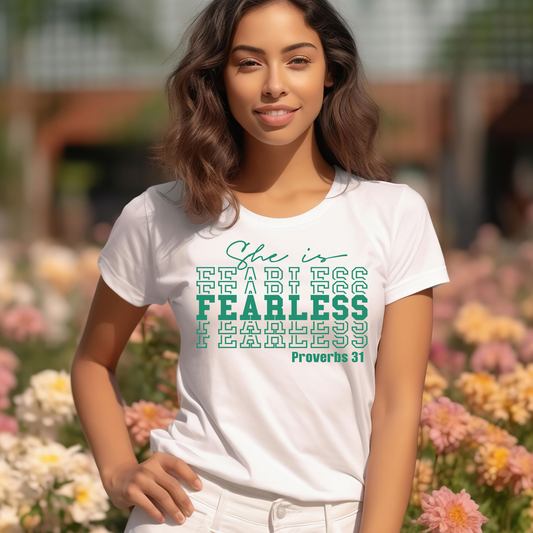 Single Color Screen Print- SHE IS FEARLESS