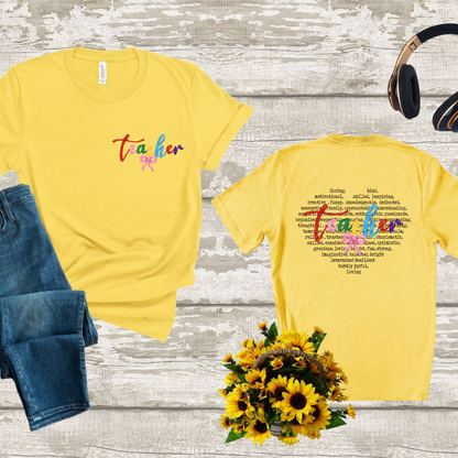 DTF Transfer- TEACHER ADJECTIVES