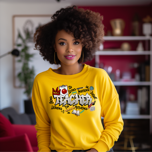 DTF Transfer- TEACHER GRAFITTI