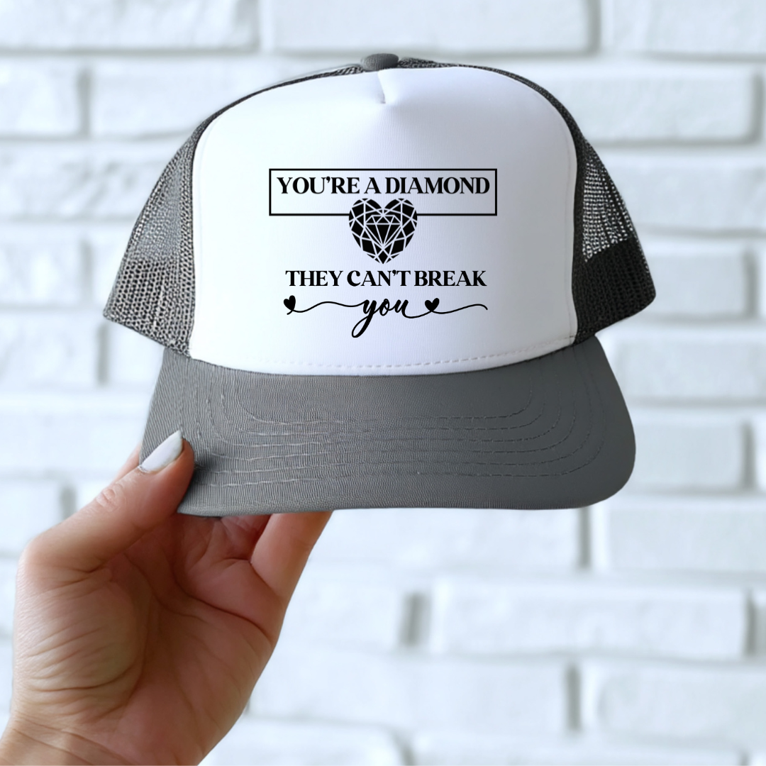 HAT TRANSFER-SINGLE COLOR SCREEN PRINT- YOU'RE A DIAMOND