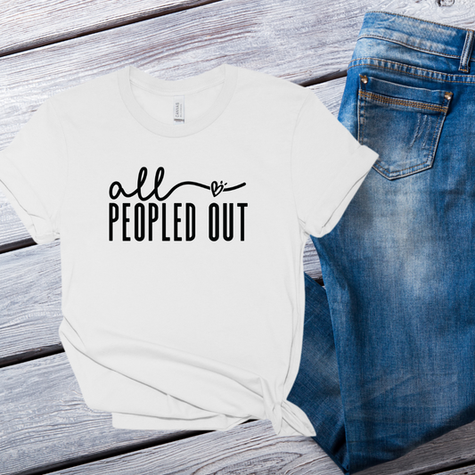 SINGLE COLOR SCREEN PRINT- ALL PEOPLED OUT