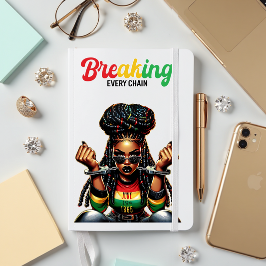 Journal Cover UV DTF- BREAKING EVERY CHAIN