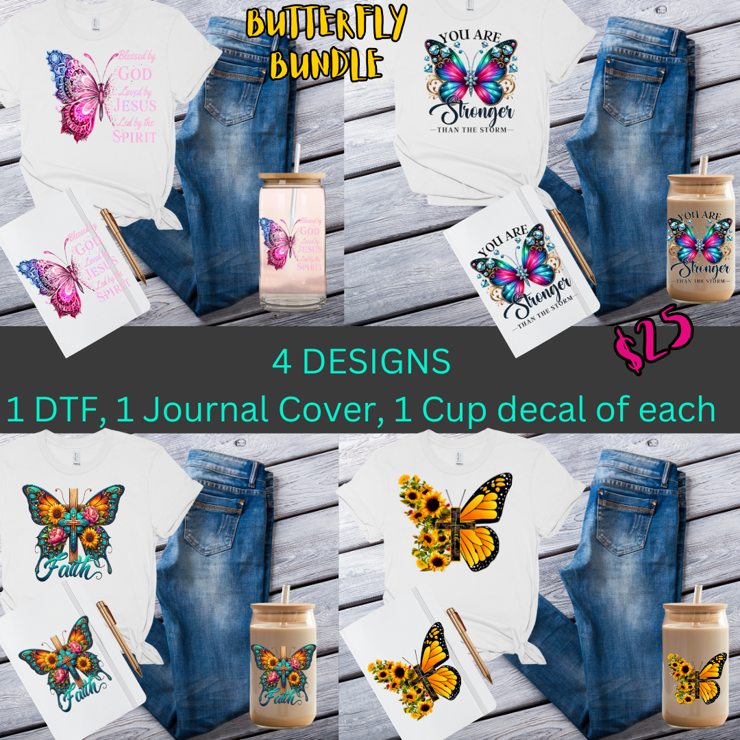DTF TRANSFER BUNDLE- BUTTERFLY BUNDLE