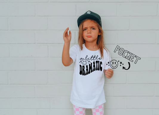 Single Color Screen Print- Youth A LITTLE DRAMATIC SMILEY