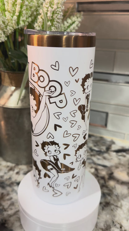 BETTY B 20 oz  Stainless Steel Tumbler- Copper Plated, Double Walled Vacuum Insulated