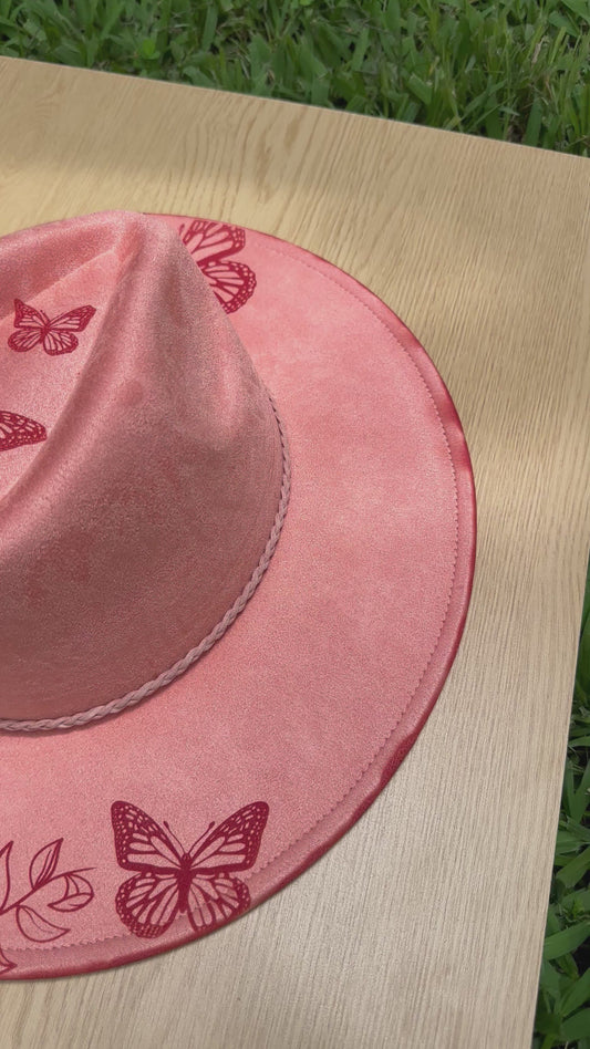BUTTERFLY  WIDE BRIM HAT